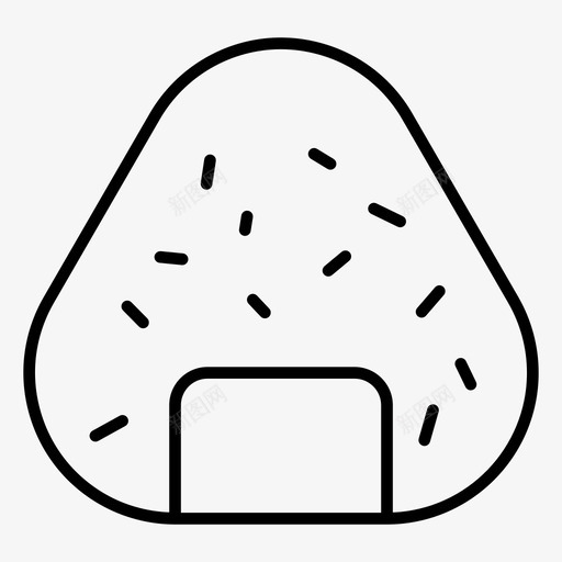 日本料理日本菜米饭svg_新图网 https://ixintu.com 日本料理 日本 米饭 饭团
