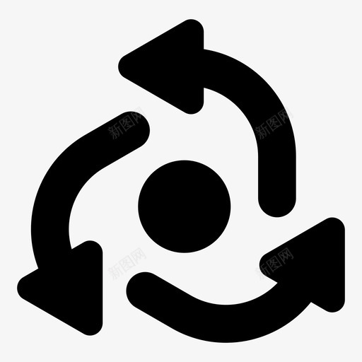 环行交叉口逆时针方向箭头svg_新图网 https://ixintu.com 箭头 环行 交叉口 逆时针 方向 道路 交通 圈地 地图集 导航 字形
