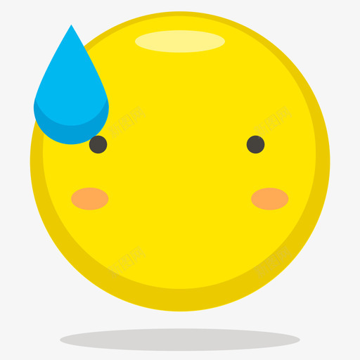 表情汗01svg_新图网 https://ixintu.com 表情