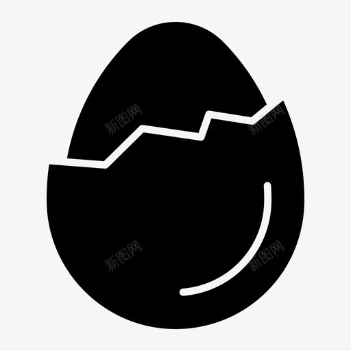 煮鸡蛋蛋黄鸡蛋svg_新图网 https://ixintu.com 鸡蛋 蛋黄 早餐