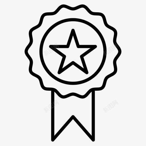 奖章质量徽章排名徽章svg_新图网 https://ixintu.com 徽章 奖章 质量 排名 明星 优胜者 教育 大纲 图标
