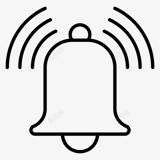 铃教堂铃通知svg_新图网 https://ixintu.com 教堂 通知 铃声 学校 铃床 早餐