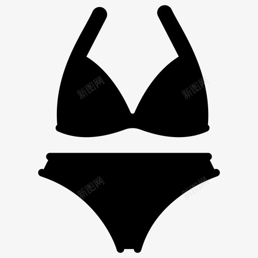 比基尼泳衣海滩服svg_新图网 https://ixintu.com 比基尼 泳衣 海滩 胸罩 泳装 旅游 酒店 娱乐 爱好 字形 矢量
