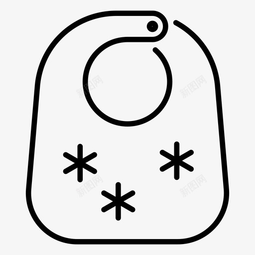围嘴婴儿孕妇svg_新图网 https://ixintu.com 婴儿 围嘴 孕妇