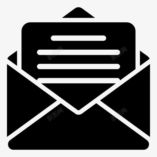 商务电子邮件电子邮件电子信息svg_新图网 https://ixintu.com 电子邮件 商务 电子信息 书面 通信网络 通信 固体 图标