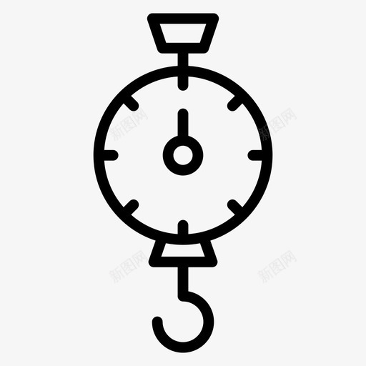 重量吊钩起重机吊秤svg_新图网 https://ixintu.com 重量 吊钩 起重机 吊秤 秤重 量计 测量 矢量 矢量图 图标