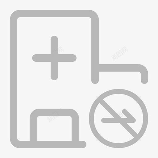 ico线性图标运营管理取消出院svg_新图网 https://ixintu.com 线性 图标 运营管理 取消 出院