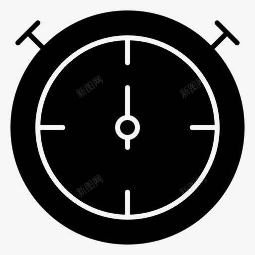 秒表计时器基本字形设置75svg_新图网 https://ixintu.com 秒表 计时器 基本 字形 设置