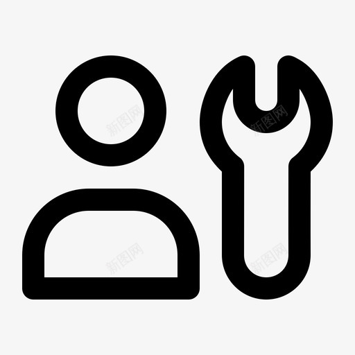 工人维护维修svg_新图网 https://ixintu.com 用户界面 工人 维护 维修 技术 人员 通用