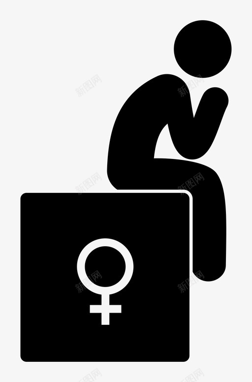 女人思考关于女人svg_新图网 https://ixintu.com 女人 思考 关于 哲学 反思