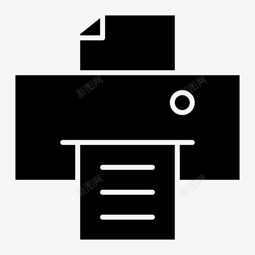 打印机设备设备字形集49svg_新图网 https://ixintu.com 设备 打印机 字形