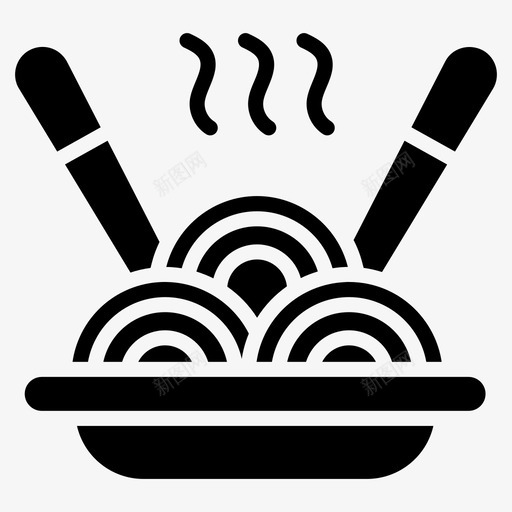 意大利面食快餐意大利料理svg_新图网 https://ixintu.com 意大利 面食 快餐 料理 面条 小吃 一套 食品 固体 图标