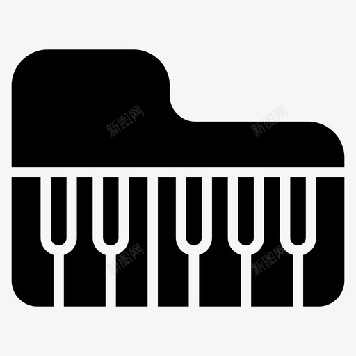 钢琴电子乐器键盘合成器svg_新图网 https://ixintu.com 乐器 键盘 钢琴 电子 合成器 音乐 一套 字形 矢量 矢量图 图标