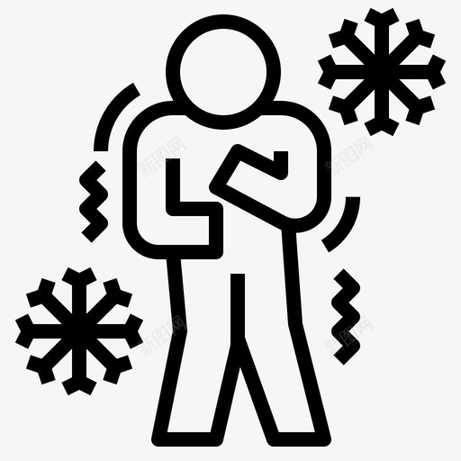 感冒发冷流感svg_新图网 https://ixintu.com 感冒 发冷 流感 发抖 生病 冠状 病毒 概述