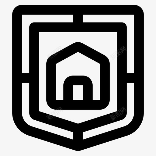 主页房子互联网svg_新图网 https://ixintu.com 互联网 安全 主页 房子 保护 大纲