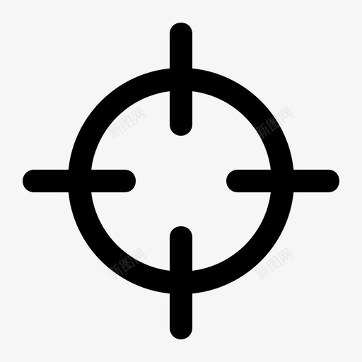 目标十字光标锁定svg_新图网 https://ixintu.com 目标 用户界面 十字 光标 锁定 通用