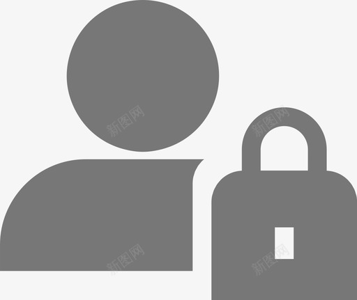 账号管理灰色svg_新图网 https://ixintu.com 账号 管理 灰色