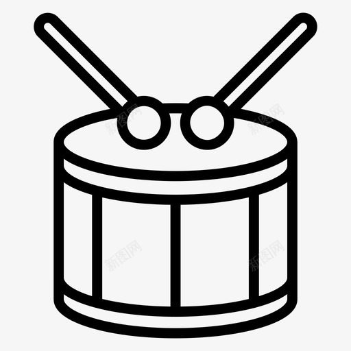 鼓打鼓鼓套svg_新图网 https://ixintu.com 乐器 鼓打 鼓鼓 套鼓 向量 图标