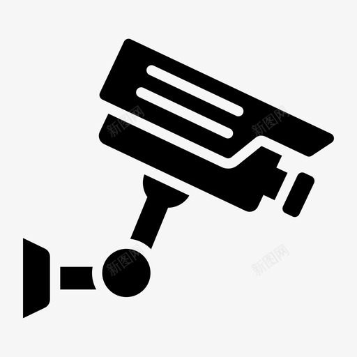 闭路电视摄像机监控摄像机安全摄像机svg_新图网 https://ixintu.com 摄像机 闭路电视 监控 安全 监视 一套 媒体 小工 工具 字形 矢量