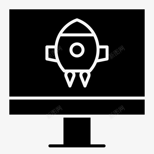 计算机火箭启动svg_新图网 https://ixintu.com 计算机 火箭 启动 设备