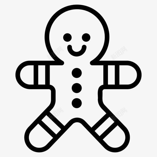 姜饼烘焙食品圣诞曲奇svg_新图网 https://ixintu.com 食品 姜饼人 姜饼 烘焙 圣诞 曲奇 向量 图标
