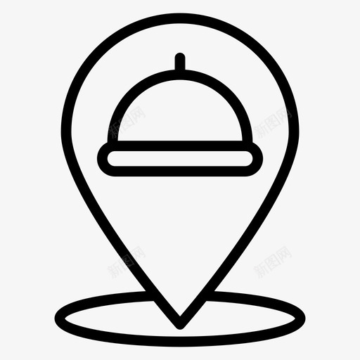 食物位置查找食物餐厅位置svg_新图网 https://ixintu.com 位置 食物 查找 餐厅 晚餐 汽车 旅馆 导航 轮廓 向量 图标