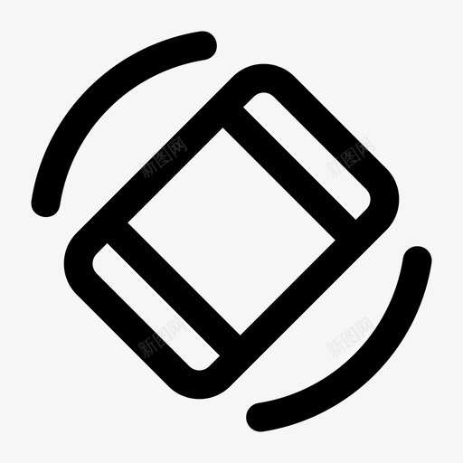 旋转屏幕方向智能手机svg_新图网 https://ixintu.com 旋转 屏幕 用户界面 方向 智能 手机 通用