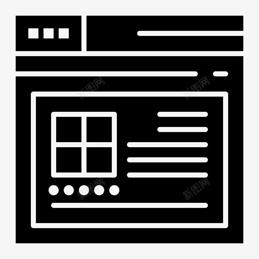 因特网网页网站svg_新图网 https://ixintu.com 网页 网站 因特网 线框 字形