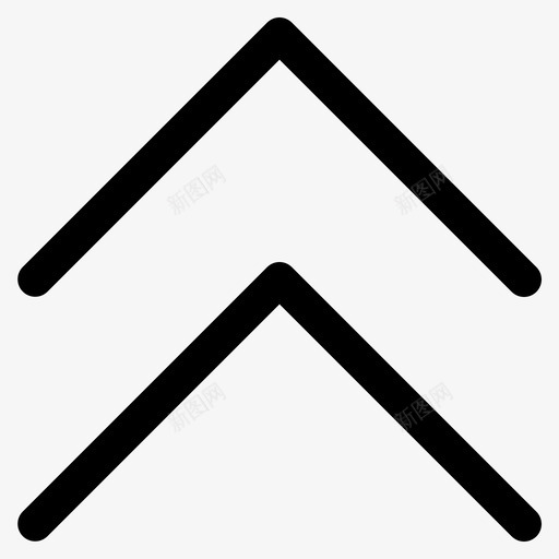 向上翻倍箭头ui图标svg_新图网 https://ixintu.com 上翻 箭头 图标