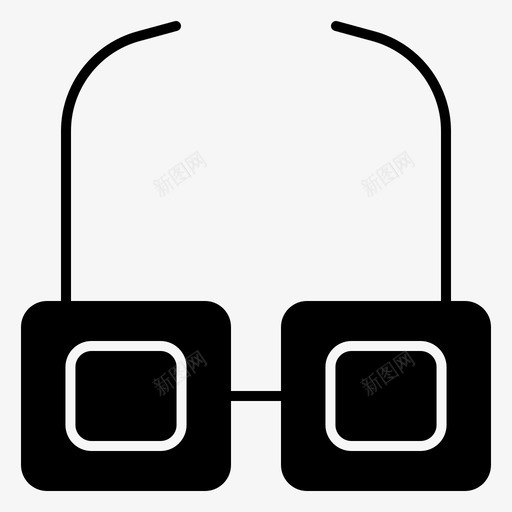 眼镜阅读观看svg_新图网 https://ixintu.com 眼镜 阅读 观看 服装 配件 雕刻