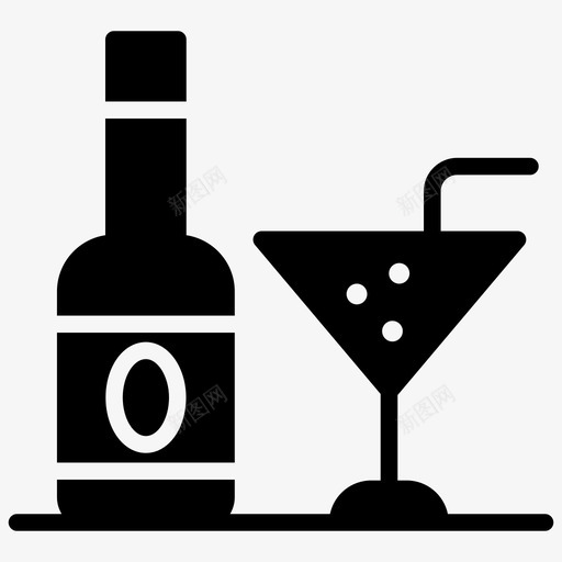 酒瓶酒精饮料香槟svg_新图网 https://ixintu.com 酒瓶 酒精 饮料 香槟 鸡尾酒 一套 爱情 婚礼 字形 矢量 矢量图
