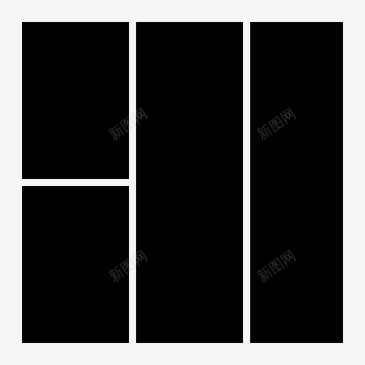 网格布局布局图示符集21svg_新图网 https://ixintu.com 布局 网格 图示 符集