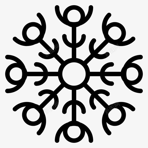 雪暴风雪冰svg_新图网 https://ixintu.com 暴风雪 冰雪 雪花 冬天 图标 收集 集线
