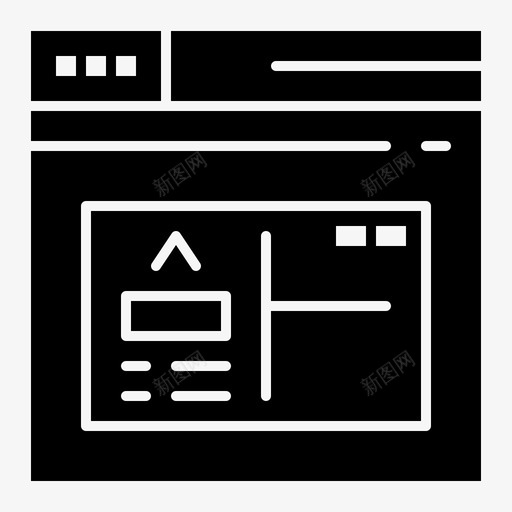 应用程序浏览器页面svg_新图网 https://ixintu.com 应用程序 浏览器 页面 网站 线框 字形 设置