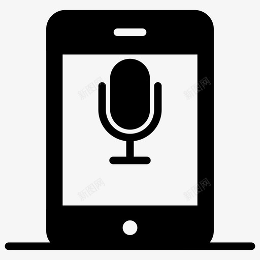 录音机通话录音机录音设备svg_新图网 https://ixintu.com 录音机 通话 录音 设备 营销 社交 媒体 字形 矢量 矢量图 图标