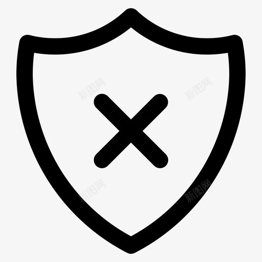 移除安全防御防护svg_新图网 https://ixintu.com 安全 防御 防护 界面 图标