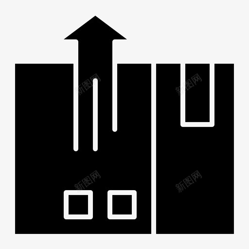条形码货物交货svg_新图网 https://ixintu.com 交货 物流 条形码 货物 出口 实体