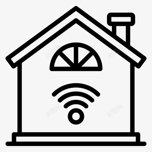 智能家居家庭自动化物联网svg_新图网 https://ixintu.com 技术 智能家居 家庭 自动化 联网 智能 无线技术 矢量 矢量图 图标