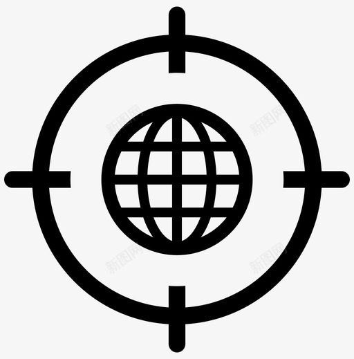 目标世界焦点全局svg_新图网 https://ixintu.com 目标 世界 焦点 全局