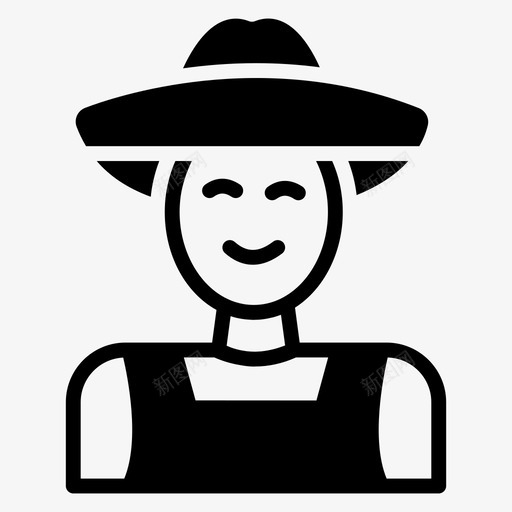 农场主耕耘者园丁svg_新图网 https://ixintu.com 农场主 耕耘者 园丁 种植者 农业 固体 载体 图标