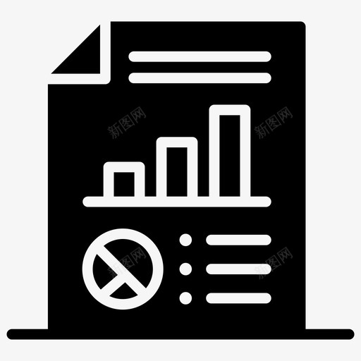 数据报告业务分析业务统计svg_新图网 https://ixintu.com 数据 业务 报告 社交 图标 矢量图 矢量 字形 媒体 营销 信息