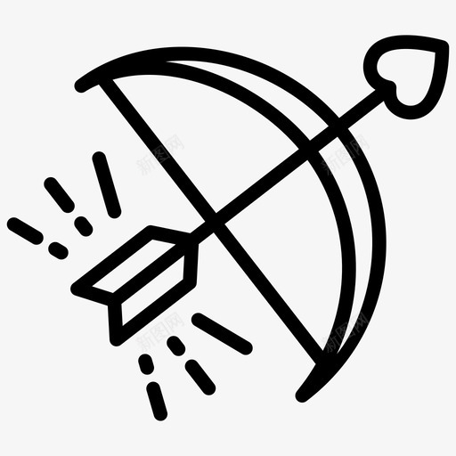 丘比特射箭弓箭svg_新图网 https://ixintu.com 丘比特 射箭 弓箭 拱门 游戏 爱情 婚礼 矢量 矢量图 图标