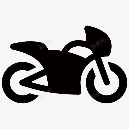 警用摩托车填充svg_新图网 https://ixintu.com 警用 摩托车 填充