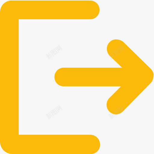 02退出按钮svg_新图网 https://ixintu.com 退出 按钮 填充 单色 多色 商务 可爱 圆润