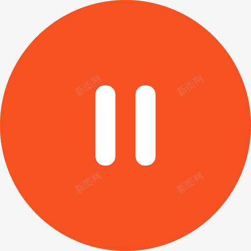 暂停按钮悬停svg_新图网 https://ixintu.com 暂停 按钮 悬停