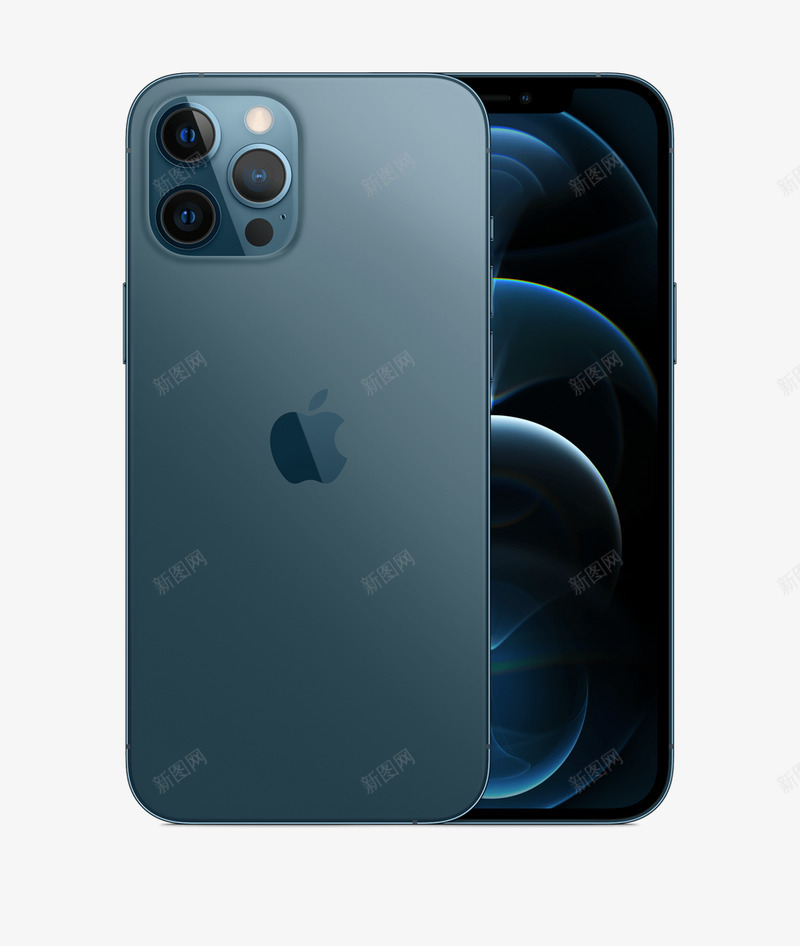 iPhone12Pro海蓝色png免抠素材_新图网 https://ixintu.com 海蓝 蓝色