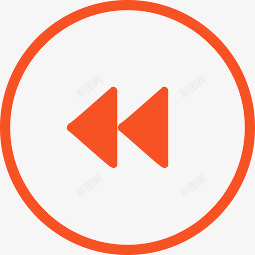 快退按钮悬停svg_新图网 https://ixintu.com 快退 按钮 悬停