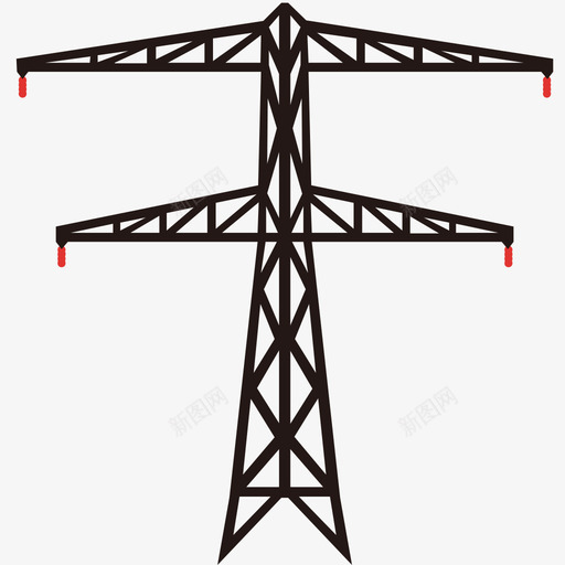 输电杆塔svg_新图网 https://ixintu.com 输电 杆塔