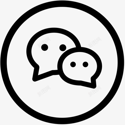 微信2svg_新图网 https://ixintu.com 微信
