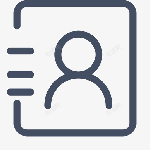通讯录未点击svg_新图网 https://ixintu.com 通讯录 点击